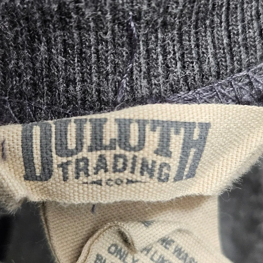 Duluth Trading Co Jogger Sweatpants‎ M x 32 Gray Logo Fleece Lined 44209